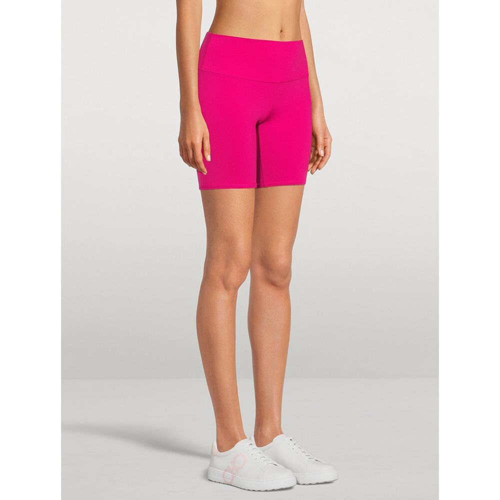 NEW Alo Yoga Airbrush High Waist Biker Shorts Neon Pink Sculpting Activewear XS - Picture 3 of 11